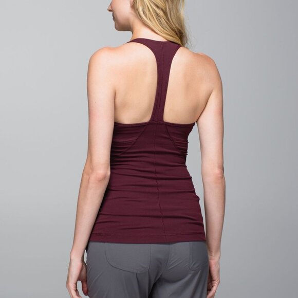 NWOT Lululemon Power Up Tank II in Bordeaux Drama (Size 8) - Picture 1 of 13
